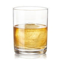 True Good, Bad, Don't Ask DOF Glass, Whiskey Bar Glasses, 12oz Set of 1