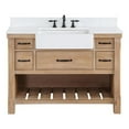 thumbnail image 2 of Villareal 48" Single Bath Vanity in Weathered Pine Wood & White Farmhouse Basin, 2 of 12