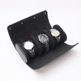 thumbnail image 3 of Caja de Reloj de Cuero portátil, Caja de Reloj de Viaje Negra de 1 Pieza, Caja de Reloj clásica, Caja de Almacenamiento de Relojes, Caja de Reloj para Hombres con 3 Compartimentos, Regalo para Mujeres, 3 of 5
