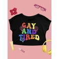 thumbnail image 3 of Colorful Lgbtq Pride Tee Crop Tee Women's, 3 of 4