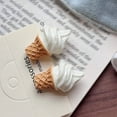 thumbnail image 5 of Jiibva 4 Pcs Ice Cream Refrigerator Magnets, 3D Food Dessert Decorative Fridge Magnets for Office Whiteboard Kitchen Home Decoration, 5 of 7