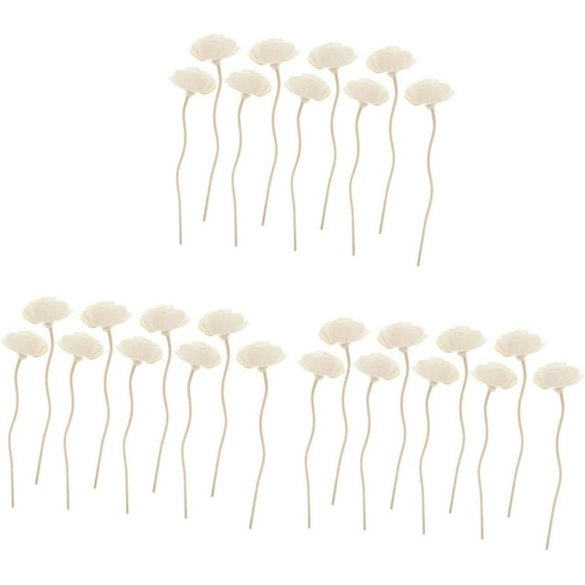 VOSAREA 3sets Fireless Aroma Dried Flower Cane Diffuser Replacement Sticks for Essential Oil Diffusers