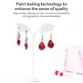 thumbnail image 1 of Ruiboury 3 Pieces Metal Earring Display Stand Solid Color Stylish Replacement Home Shop Eardrop Ear Stud Pendant Base Holder Bronze, 1 of 8