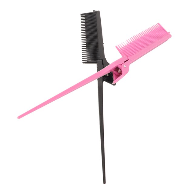 Peine con clip para burlas de cola fácil de transportar ABS seguro distribución uniforme agarre cómodo peine con clip para cola para cortar el cabello en el hogar ANGGREK Otros