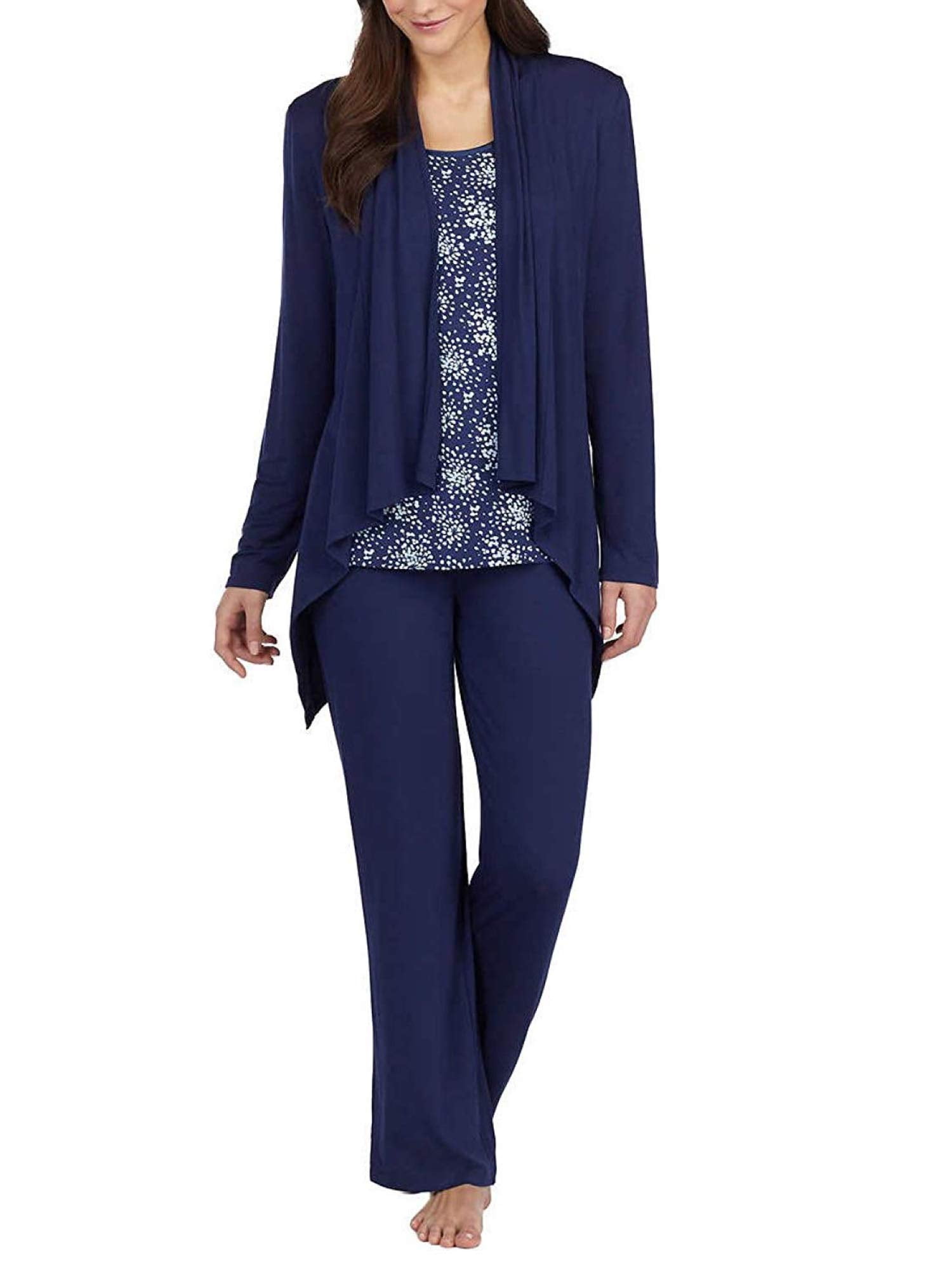 3 piece pajama set with cardigan