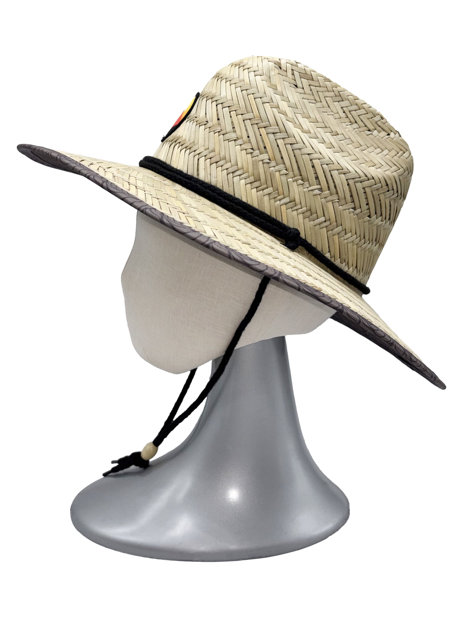 Ozark Trail Men's Wide Brim Straw Hat, Taupe