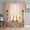 Amber, Pink, Olive, variant on Paris Architecture Sheer Curtains 63 Inches Long, Vintage Eiffel Tower Romantic Floral Light Filtering Window Curtains for Living Room, Rod Pocket Voile Sheer Curtain Drapes, 52"W x 63"L, 2 Panels