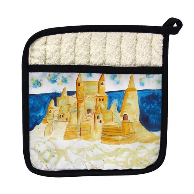 Betsy Drake PT1043 Sand Castle Pot Holder