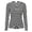 A-Light Gray921, variant on Bibifish Womens Tshirt Crew Neck Long Sleeve Side Ruched Fitted Tees Casual Layering Daily Office Spring Fall Everyday T-Shirts