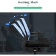 thumbnail image 4 of BestOffice Chaise de Bureau Ergonomique Réglable, Soutien Lombaire, Pivotante, Roulettes, Bleu, 4 of 7