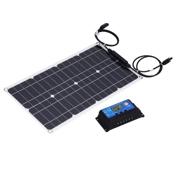 EOTVIA 25W Monocrystalline Solar Panel With 30A Solar Charge Controller High Efficiency Photovoltaic Panel For RV,Photovoltaic Module,Photovoltaic Panel