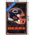 thumbnail image 3 of NFL Chicago Bears - Neon Helmet 23 Wall Poster, 14.725" x 22.375", 3 of 4