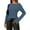 Blue, variant on Womens Bell Long Sleeve Tops Going Out Knitted Pullover Sweater 2025 Fall Fashion Lightweight Winter Shirts