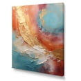thumbnail image 2 of Designart "Desert Mirage Spiral In Gold And Pink II" Abstract Spirals Canvas Art Print, 2 of 7