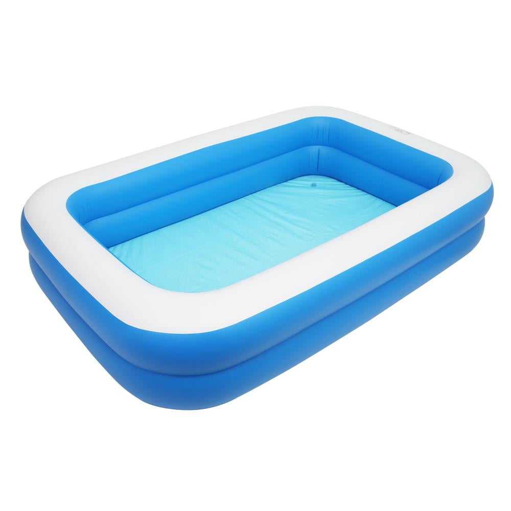 Details about   102" x 70" x 22" Inflatable Swimming Pool Outdoor Backyard Summer Lounge Water 