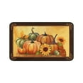 thumbnail image 2 of SHENGXINY 1PCS Halloween Front Door Mat with Pumpkin Patterned , Absorbent Muddy Dirt , Heavy Duty Durable Waterproof Super Absorbent Welcome Mat, Home Decorative 1'4'x1'11' Brown, 2 of 6