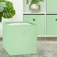 thumbnail image 2 of Your Zone Kids Collapsible Fabric Storage Bin, 10.5" x 10.5" x 10.75", Sage Green, 2 of 7