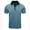 Blue, variant on XuJwPNcy Men's Quarter Zip Shirts Solid Short Sleeve Lapel Golf Shirts Breathable Wicking Sports Tennis T-Shirts