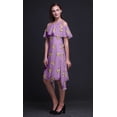 thumbnail image 3 of Bimba Butterfly Printed Womens Ruffle Front Cold Shoulder Swing Shift Dress-X-Small, 3 of 6