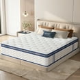 thumbnail image 6 of Innerspring Mattresses, Queen Size Mattress,12 Inch Hybrid Mattress, Individually Pocketed Innerspring, Medium Firm, White Memory Foam Mattresses,Cotton Bedroom Mattresses, 6 of 9