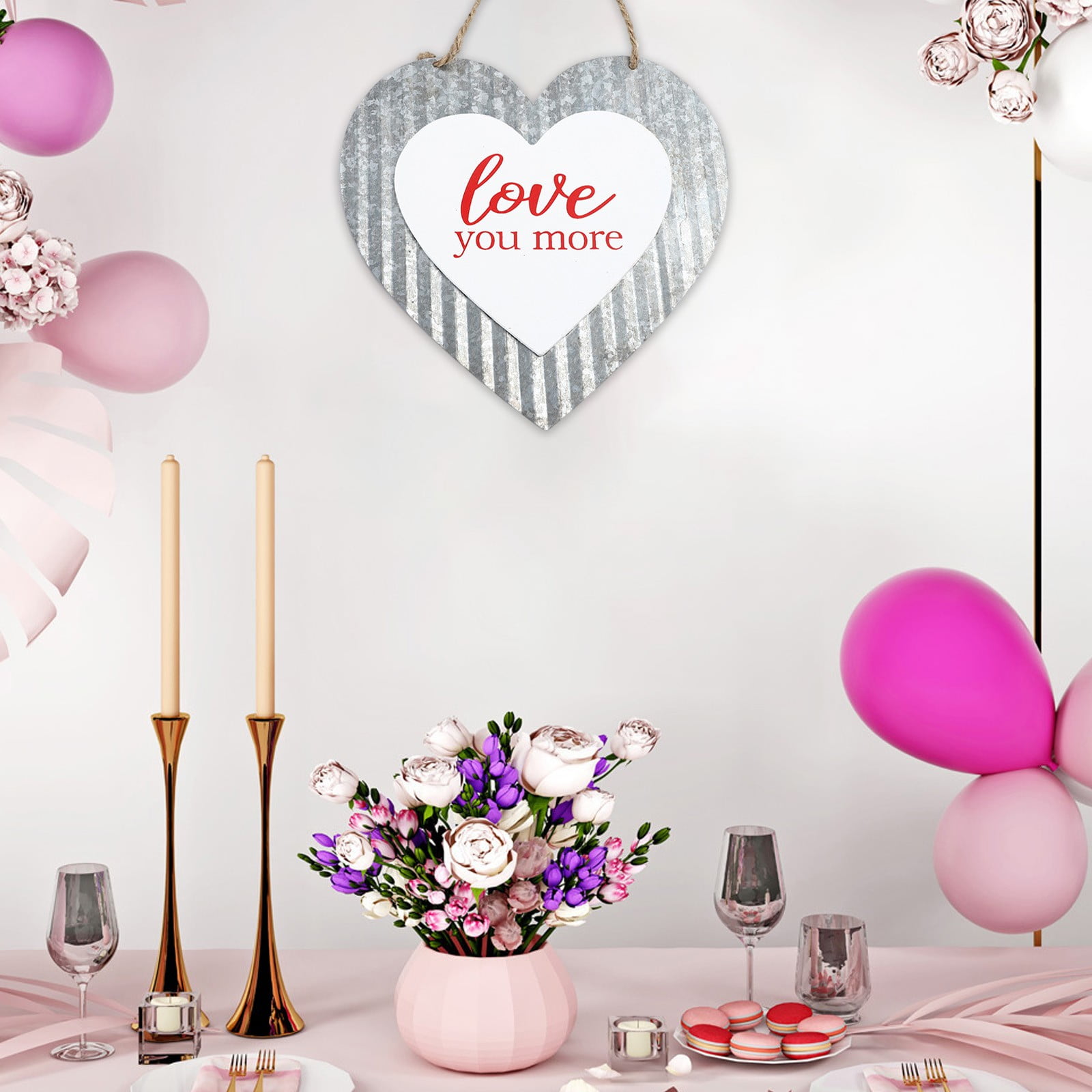 Bijoux muraux en forme de cœur pour une déco romantique - Print Your Love