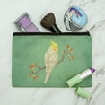thumbnail image 2 of Charming Cockatiel Yellow Crest Makeup Cosmetic Bag Organizer Pouch, 2 of 4