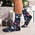 thumbnail image 7 of Pofeuu Pixel Heart Winter Print Crew Socks, Adult Running Hiking Socks for Youth and Adult, 7 of 7