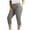 Gray, variant on Army Green Plus Size Yoga Capri Pants for Women Plus Size Yoga Capri Pants High Waisted Knee Length Lightweight Leggings Dressy Casual Pedal Pushers with Pockets Army Green 3XL