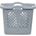 thumbnail image 4 of Home Logic 2 Bushel Lamper Plastic Laundry Basket with Silver Handles, Cement, 2 Pack, 4 of 8