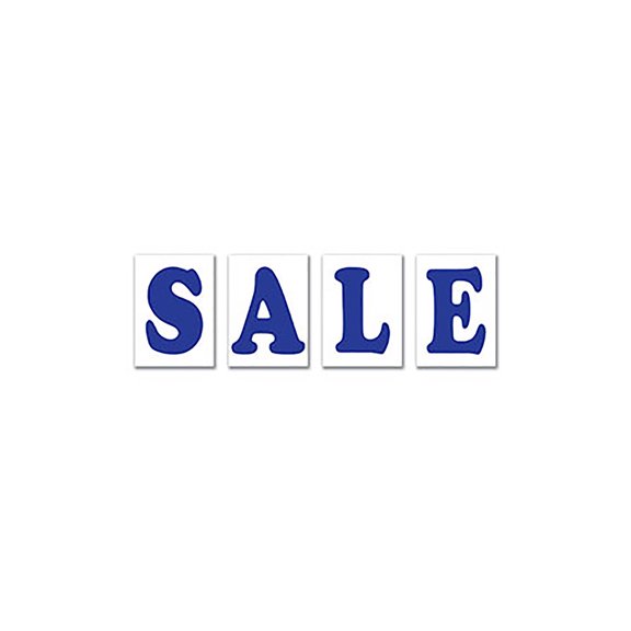 SSWBasics Jumbo Under the Hood Sale Sign Kit Blue 29 x 41 in 4 Panels