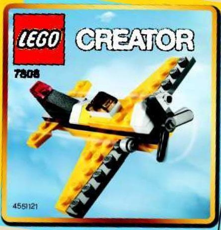 lego yellow airplane