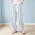 thumbnail image 2 of JSCDRPDWL Girls Wide Leg Sweatpants Baggy Elastic Waist Straight Leg Athletic Joggers Pant Kids Casual Loose Fall Winter Track Pants with Pockets, 2 of 5