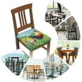 thumbnail image 6 of 6 Packs Removable Chair Seat Covers for Dining Room, Spring Grass Flowers Stretchable Office Kitchen Chair Slipcovers Cushion Protector Bird Animal Furniture Decor, 16.9x16.9 Inches, 6 of 6