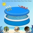 thumbnail image 3 of Cubierta de piscina redonda con aro metálico y cordón, protege de la lluvia y los contaminantes - Diámetro: 280 cm, 3 of 5