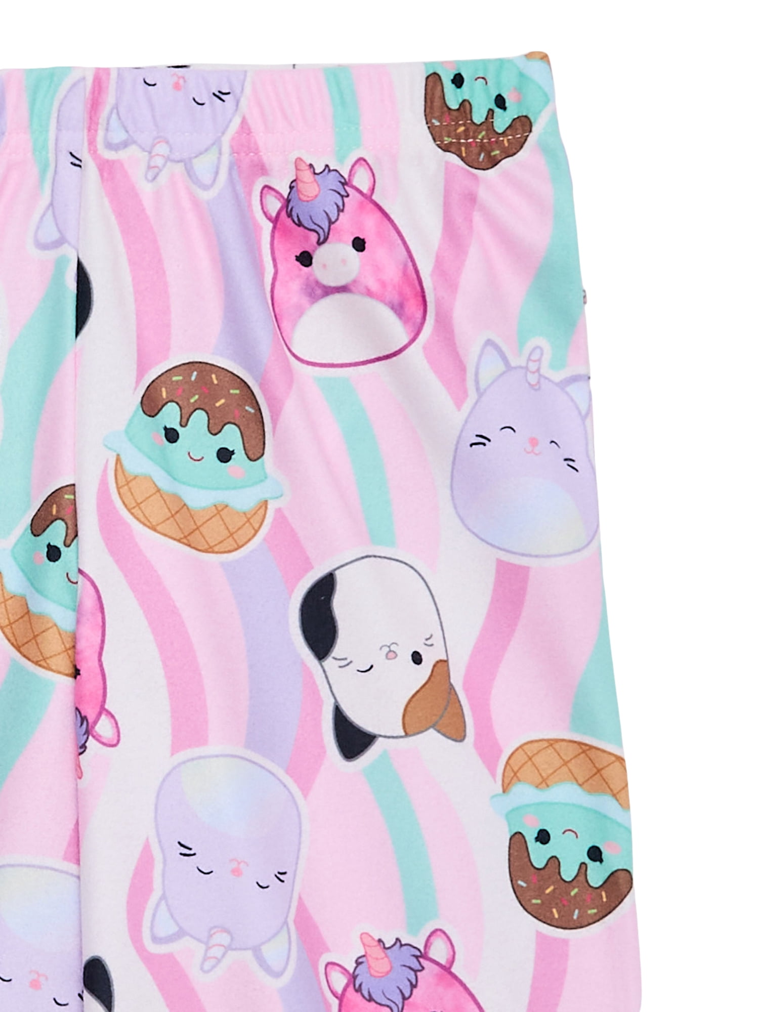 Squishmallows Girls Long-Sleeve Button-Front Top and Pants Pajama Set, 2-Piece, Sizes 4-16