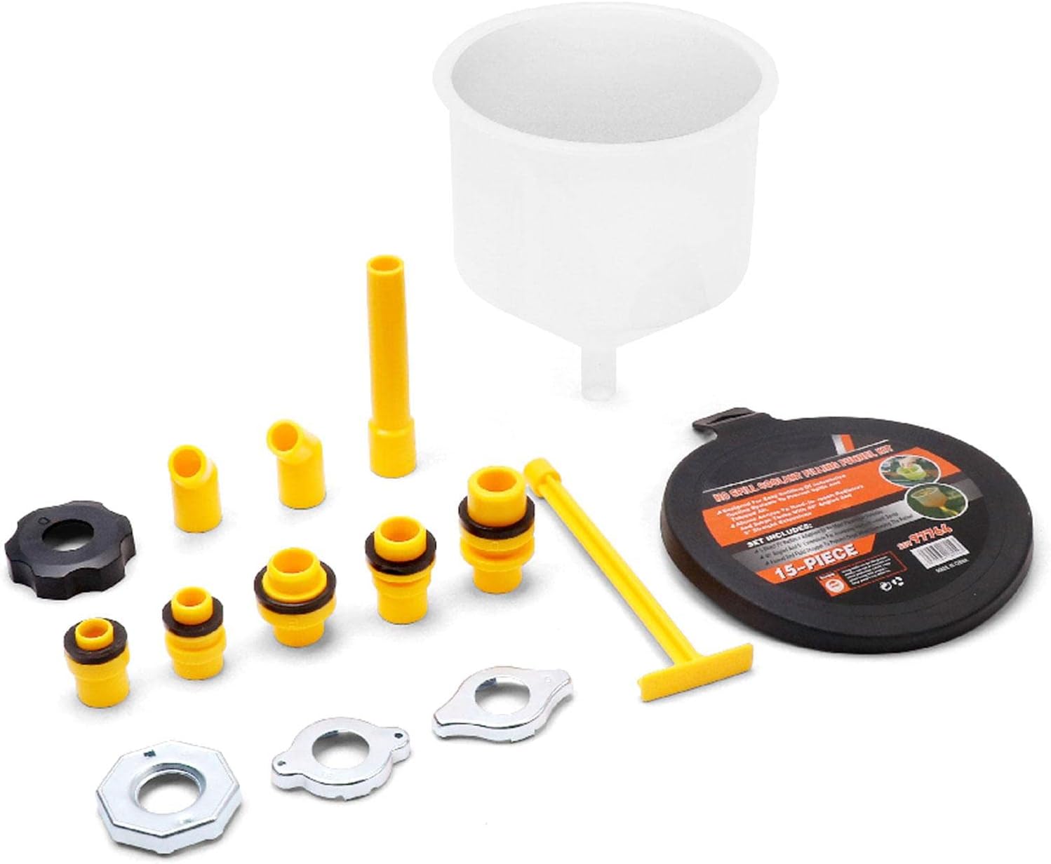 Coolant Funnel Kit Radiator Spill Free Funnel Auto Coolant Flush Kit No