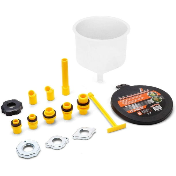 Coolant Funnel Kit Radiator Spill Free Funnel Auto Coolant Flush Kit No