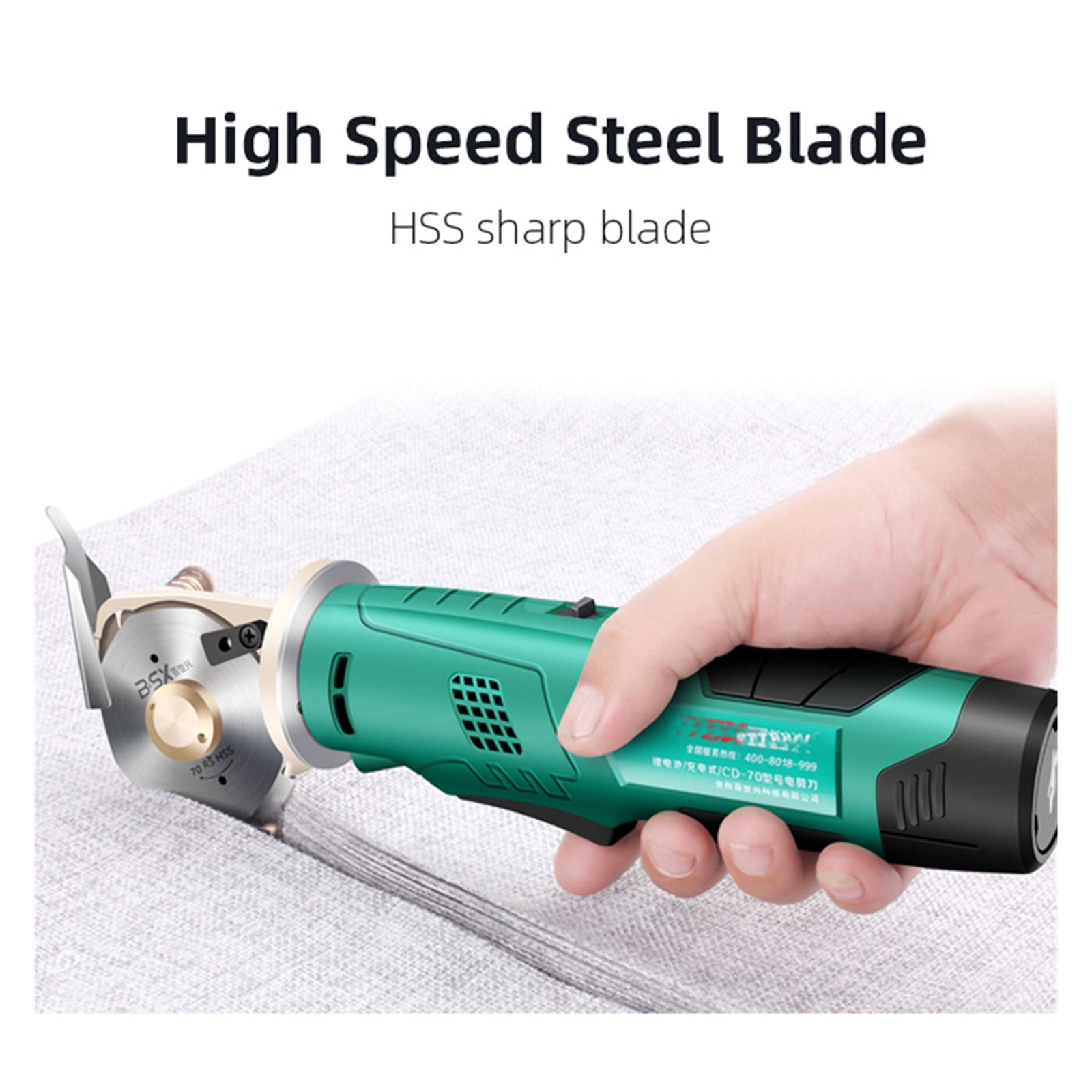 12V Lithium Battery Electric Scissors Fabric For Leather Cloth Cordless Electric Cutting Rechargeable Handheld Cutter Tool