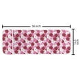 thumbnail image 2 of Floral Microwave Oven Cover, Rhythmic Spring Awakening Blossoming Common Mallow Flowers Illustration, Water Resistant Organizer with Pockets for Kitchen, 36" x 12", Pink Raspberry White, by Ambesonne, 2 of 4