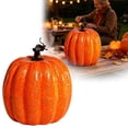 thumbnail image 3 of Large Pumpkin Decoration Artificial Vegetable Model for Autumn Fall Harvest Halloween Thanksgiving, Large Pumpkin for Indoor Outdoor Porch Display,6.7x5.5 Inch, 3 of 4