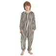 thumbnail image 2 of Vzayyk 4T-14Y Size Aviliable Cozy One-Piece Footless Sleeper Pajama Zebra Stripes Vector, 2 of 8