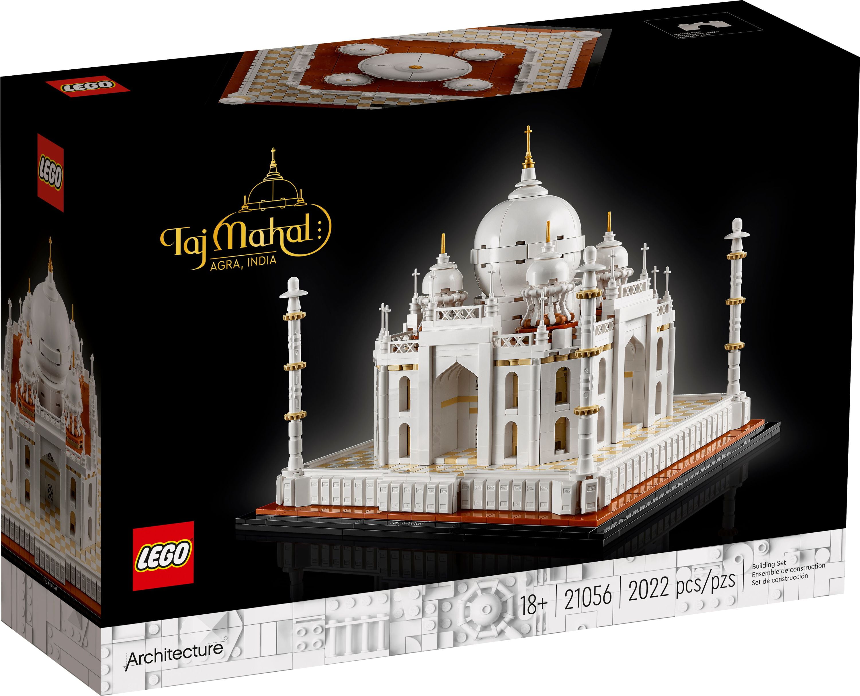 LEGO Architecture Taj Mahal 21056 Building - Landmarks Collection, Display Model, Collectible Home Décor Gift Idea and Kits Adults and Architects to Build - Walmart.com