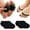 6 Black(peep Toe), variant on 6 Pairs Ball of Foot Cushion Socks,Women's Toe Cover with Padding Toe Topper Liner Socks Non-Skid Bottom