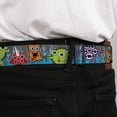 thumbnail image 4 of Buckle-Down Belt, Seatbelt Buckle Belt, Cute Monsters Gray Flame Blue, 34 to 52 Inches, 4 of 9