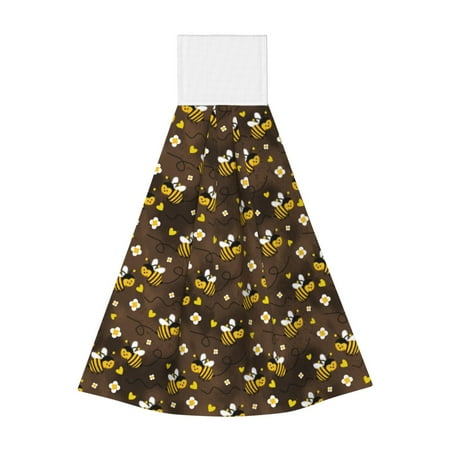 

Lukts Flying Furry Honey Bees for Coral Fleece Velcro Towel Suitable for Bathroom Kitchen Hanging Absorbent Towel Household Items