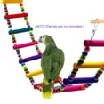 thumbnail image 3 of Parrot Toy Set Bird Swing Bells Wooden Hanging Chewing Colorful Cockatiel Cage Kit, 3 of 6