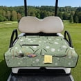 thumbnail image 2 of Xixirimido Golf Cart Seat Cover with 4 Storage Pockets Universal Golf Cart Seat Blanket Towel Fits for EZGO, Yamaha, Club Car Golf Cart Accessories, Golf Clubs Balls Green, 2 of 8