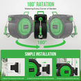 thumbnail image 4 of Fitfort Retractable Hose Reel, 150ft Wall-Mounted Water Reel with Auto Rewind and 10-Pattern Spray Nozzle, Heavy Duty for Garden & Car Wash, 4 of 8