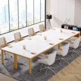 thumbnail image 1 of Tribesigns 6.5FT Conference Table, 78 Inch Rectangular Meeting Table with Metal Legs, Large Office Seminar Table for 6 to 8 People (Only Table), 1 of 5
