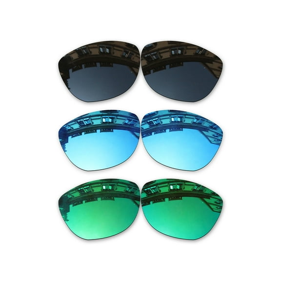 Vonxyz 3 Pack Polarized Replacement Lenses for Oakley Frogskins OO9013 Sunglasses